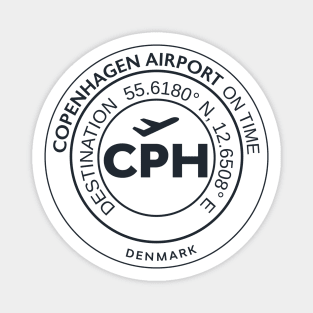 Airport code CPH Copenhagen Magnet